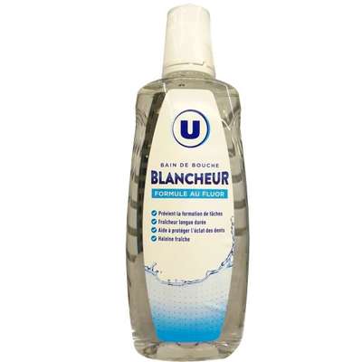 Bain de bouche blancheur, U (500 ml)
