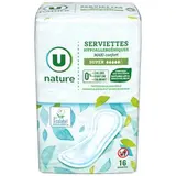 Serviette maxi super, U Nature (X16)