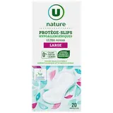 Protège-slip ultra minces large, U Nature (x 20)