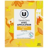 Tampons normal avec applicateur, U (x 20)