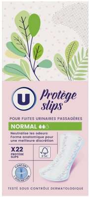 Protège-slip incontinence normal, U (x 22)