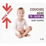 Couches bébé T5 / 12-25 kg, Prix mini (x 42)