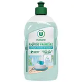 Liquide vaisselle parfum menthe et basilic, U Nature (500 ml)