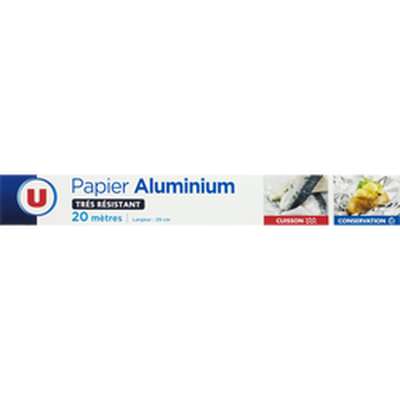 Aluminium rouleau, U (20m x 0,29m)