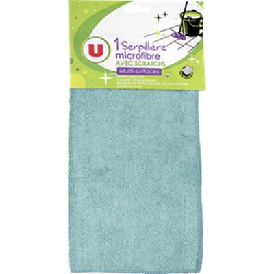Serpillière en microfibre avec scratchs multi-surfaces, U (x 1)