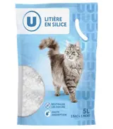 Litière en silice pour chat, U (5 L)