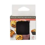 Moules à muffin individuels en silicone, U MAISON (x 6)