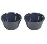 Ramequins rond en céramique émaillée gris Ø10cm, U MAISON (x 2)