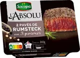Pavé de rumsteck mariné aux 3 poivres, Socopa (x 2, 240 g)