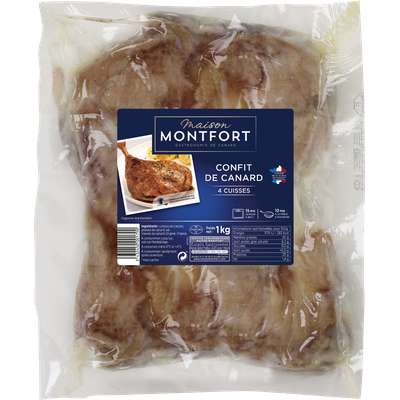 Cuisses de canard confite, Maison Monfort (x 4, 1 kg)