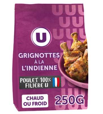 Grignottes à l'indienne, U (250 g)
