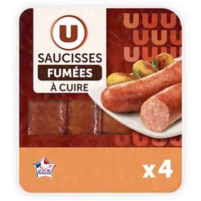 Saucisses fumées supérieures, U (4 x 125 g)