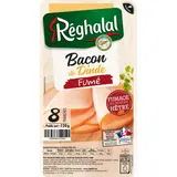Bacon de dinde fumé, Reghalal (x 8 tranches, 120 g)