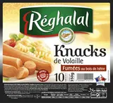 Knacks de Volaille Halal, Reghalal (x 10, 350 g)