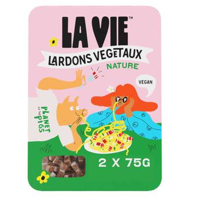 Lardons végétaux natures, La Vie (2 x 75 g)