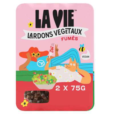 Lardons végétaux fumés, La Vie (2 x 75 g)