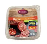 Chorizo finement tranché, Les Gourmets de L'Artois (100 g)