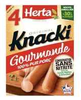 Saucisse Knacki original, Herta  (x 4, 280 g)