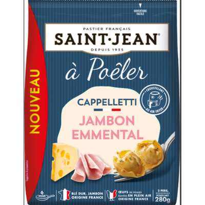 Cappelletti à poêler jambon emmental, Saint Jean (280 g)