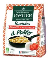 Ravioles à poêler tomate mozzarella BIO, Comptoir du Pastier (300 g)