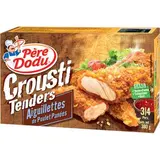 Aiguillettes de poulet panées Crousti tender, Père Dodu (380 g)