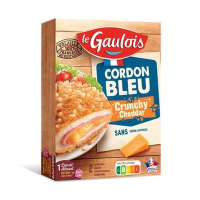 Cordon bleu Crunchy cheddar, Le Gaulois  (200 g)