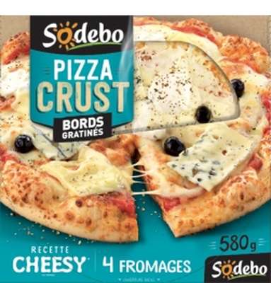 Pizza "Crust" Cheesy 4 fromages, Sodebo (580 g)