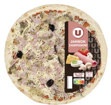 Pizza Jambon Champignons, U (450 g)