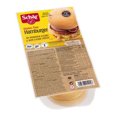 Pain Hamburger sans gluten, Schar (x 4, 300 g)