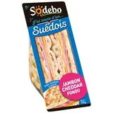 Sandwich suédois jambon cheddar, Sodebo (135 g)