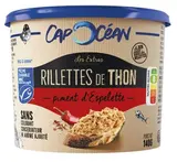 Rillettes de thon MSC au piment d'espelette, Cap Océan (140 g)