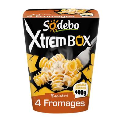 Xtrem box radiatori 4 fromages, Sodebo (400 g)