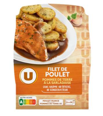 Filet de poulet pomme de terre à la sarladaise, U (300 g)