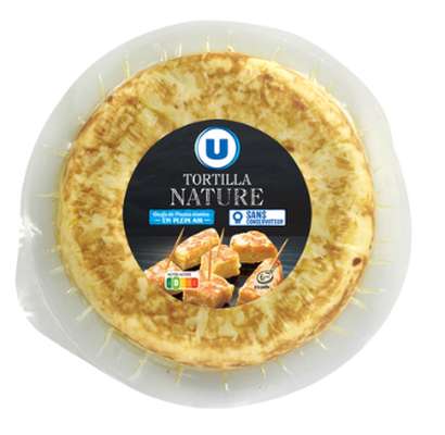 Tortilla pomme de terre nature, U (500 g)