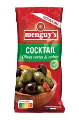 Cocktail d'olives vertes et noires, Menguy's (170 g)