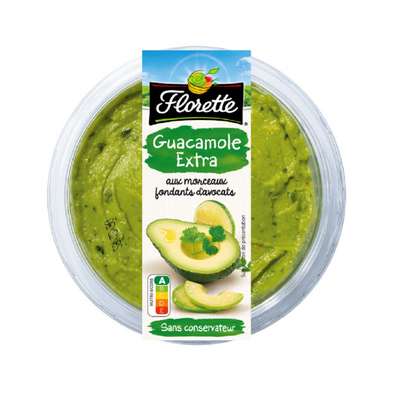 Guacamole Extra aux morceaux fondants d'avocats, Florette (175 g)