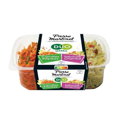 Duo Carottes râpées et Taboulé Oriental, Pierre Martinet (250 g)