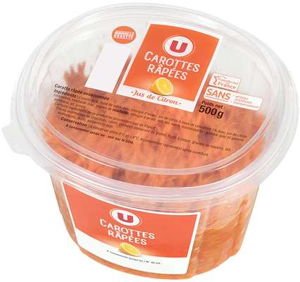 Carottes râpées au jus de citron, U (500 g)