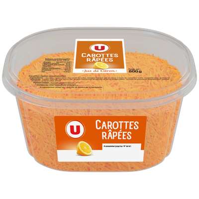 Carottes râpées, U (800 g)