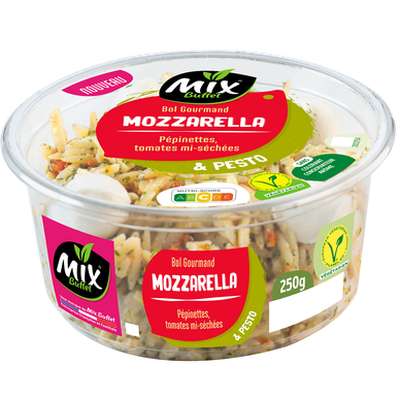 Salade de pâtes mozzarella pépinettes et tomates séchées, Mix Buffet (250 g)
