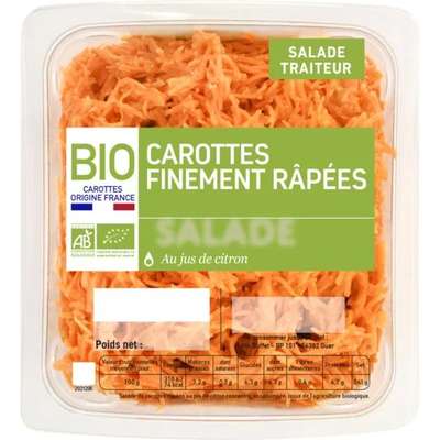 Carottes râpées Bio au jus de citron BIO, Mix Buffet (250 g)
