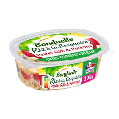 Riz à la Basquaise poulet rôti et poivrons, Bonduelle (300 g)