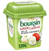Boursin salade & apéritif Ail & fines herbes (120 g)
