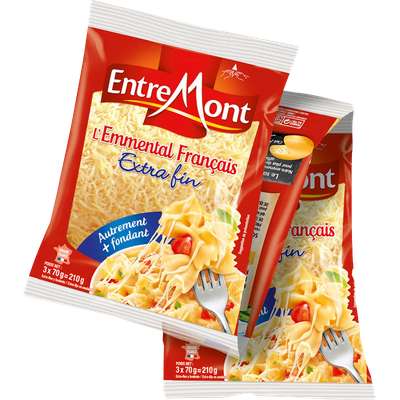 Emmental râpé Extra fin, Entremont (3 x 70 g)