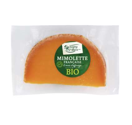 Mimolette au lait pasteurisé 27% MG BIO, Isigny Sainte Mère