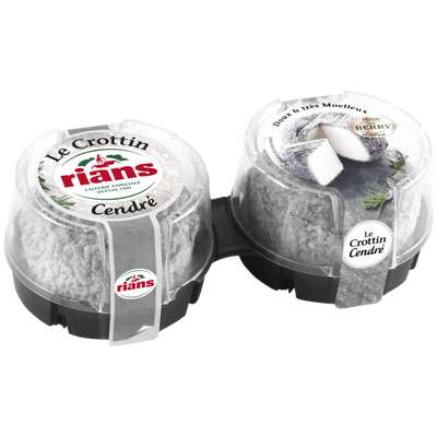 Crottin cendré de chèvre sous cave, Rians (2 x 60 g)