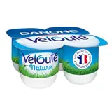Yaourt brassé Velouté nature, Danone (4 x 125 g)