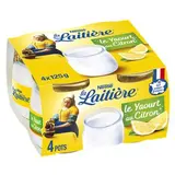 Yaourt saveur citron, La Laitière (4 x 125 g)