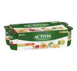 Yaourt au bifidus panaché abricot/fraise/mangue/kiwi, Activia (8 x 125 g)