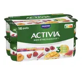 Yaourt au bifidus aux fruits panachés, Activia (16 x 125 g)